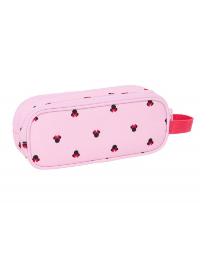 Bolso escolar portatodo safta doble minnie mouse nalve 80x210x60 mm