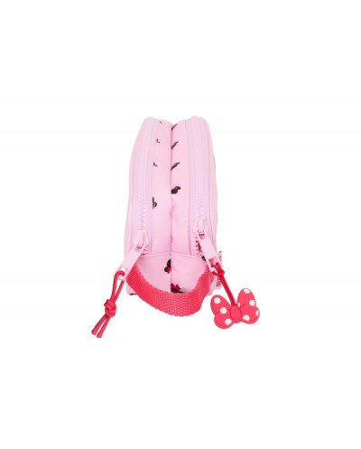 Bolso escolar portatodo safta doble minnie mouse nalve 80x210x60 mm