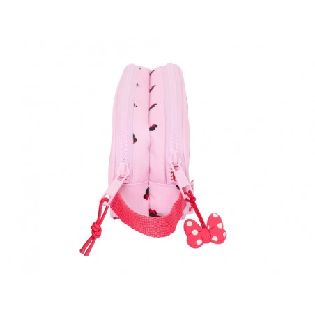 Bolso escolar portatodo safta doble minnie mouse nalve 80x210x60 mm
