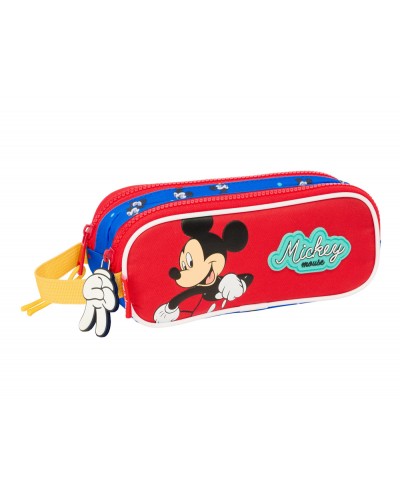 Bolso escolar portatodo safta doble mickey mouse good day 80x210x60 mm