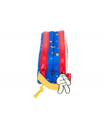 Bolso escolar portatodo safta doble mickey mouse good day 80x210x60 mm