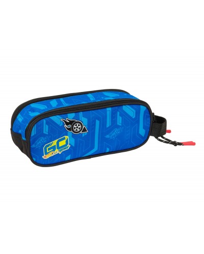 Bolso escolar portatodo safta doble hot wheels let s race 80x210x60 mm
