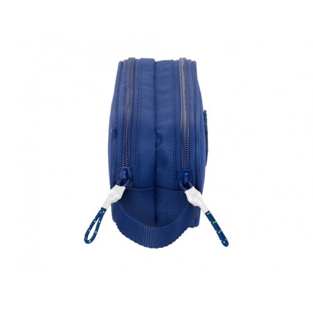 Bolso escolar portatodo safta doble fc barcelona navy blue 80x210x60 mm