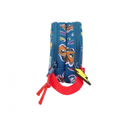 Bolso escolar portatodo safta doble cars racing 80x210x60 mm