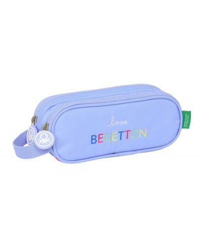 Bolso escolar portatodo safta doble benetton lila 80x210x60 mm