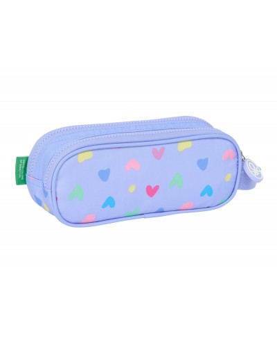 Bolso escolar portatodo safta doble benetton lila 80x210x60 mm