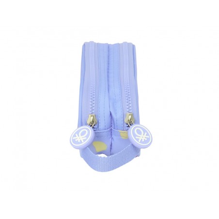 Bolso escolar portatodo safta doble benetton lila 80x210x60 mm