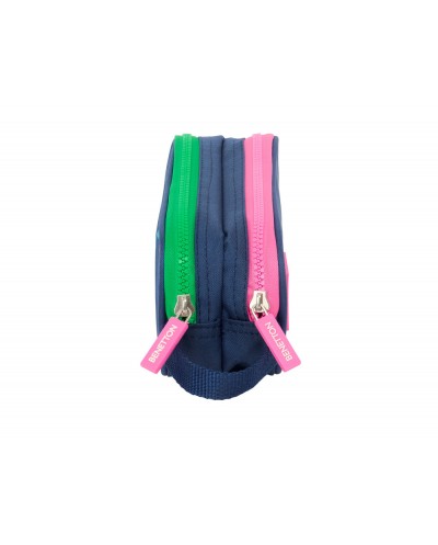Bolso escolar portatodo safta doble benetton damero 80x210x60 mm