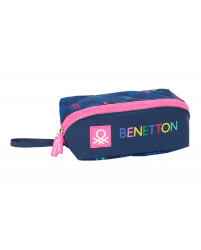 Bolso escolar portatodo safta cuadrado grande benetton damero 80x200x80 mm