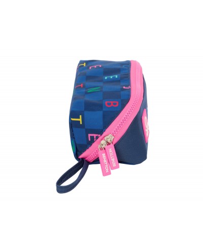 Bolso escolar portatodo safta cuadrado grande benetton damero 80x200x80 mm