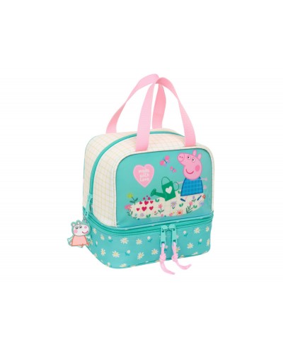 Portameriendas safta termo peppa pig pretty flowers 200x200x150 mm
