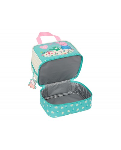 Portameriendas safta termo peppa pig pretty flowers 200x200x150 mm