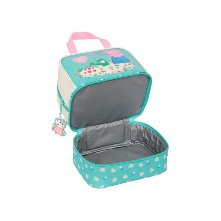 Portameriendas safta termo peppa pig pretty flowers 200x200x150 mm