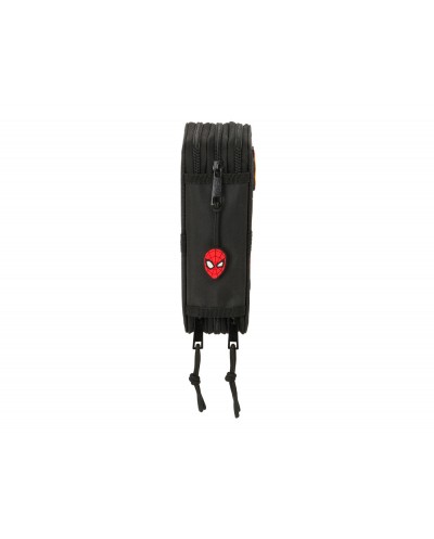 Plumier escolar safta triple 37 piezas spider man attack 195x125x55 mm