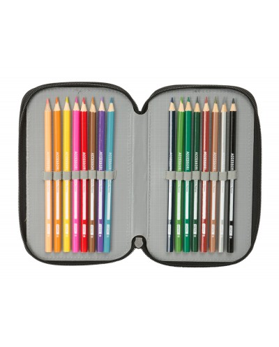 Plumier escolar safta triple 37 piezas safta urban style 195x125x55 mm