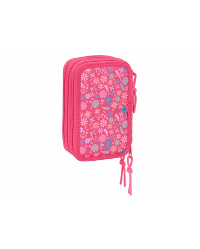 Plumier escolar safta triple 37 piezas safta feeling 195x125x55 mm