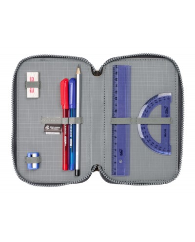 Plumier escolar safta triple 37 piezas real madrid 3 equipacion 24 25 195x125x55 mm