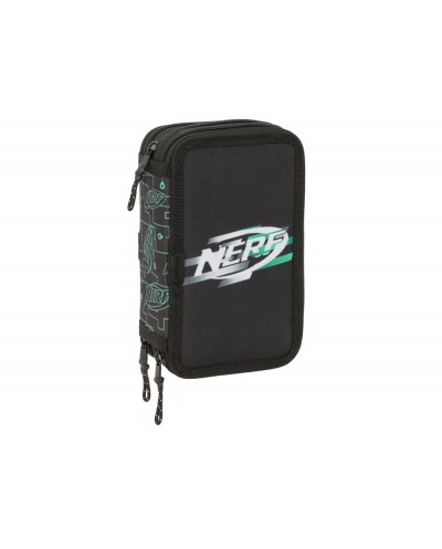 Plumier escolar safta triple 37 piezas nerf game 195x125x55 mm