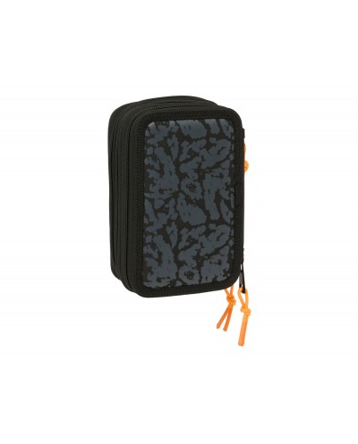 Plumier escolar safta triple 37 piezas naruto chakra 195x125x55 mm