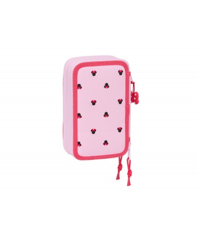 Plumier escolar safta triple 37 piezas minnie mouse nalve 195x125x55 mm