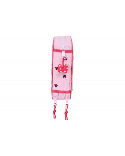 Plumier escolar safta triple 37 piezas minnie mouse nalve 195x125x55 mm