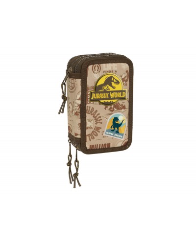 Plumier escolar safta triple 37 piezas jurassic world 195x125x55 mm
