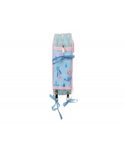 Plumier escolar safta triple 37 piezas frozen ice magic 195x125x55 mm