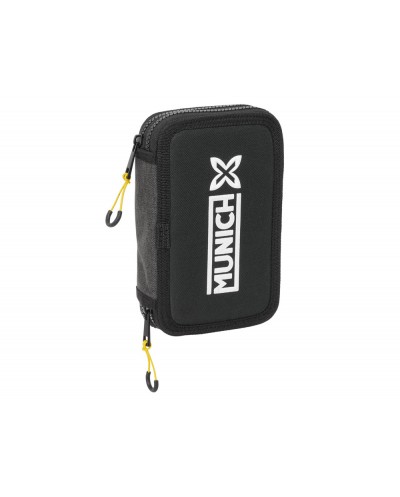 Plumier escolar safta doble pequeno 29 piezas munich topo 195x125x40 mm