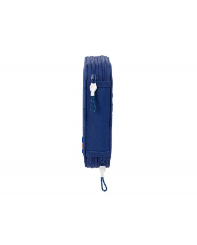 Plumier escolar safta doble pequeno 29 piezas fc barcelona navy blue 195x125x40 mm