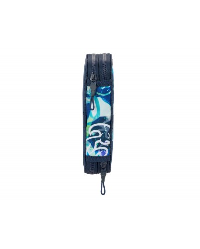 Plumier escolar safta doble pequeno 29 piezas el nino kook 195x125x40 mm