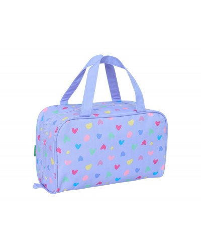 Neceser safta rectangular benetton lila 140x310x190 mm