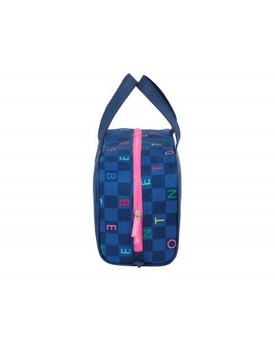 Neceser safta rectangular benetton damero 140x310x190 mm