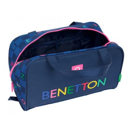 Neceser safta rectangular benetton damero 140x310x190 mm