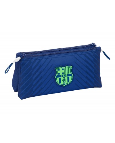 Neceser safta pequeno doble fc barcelona navy blue 100x220x80 mm