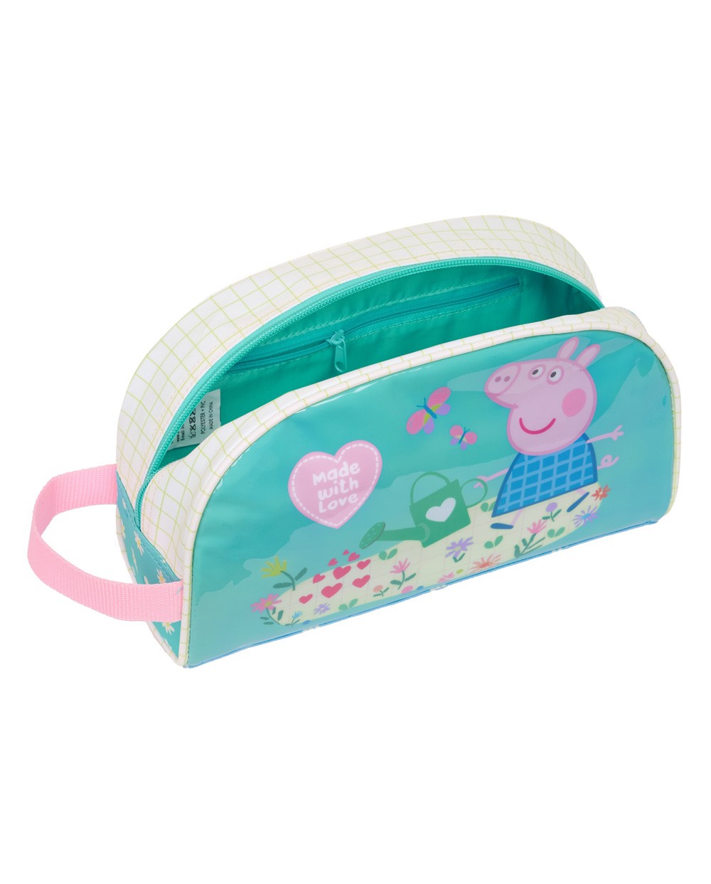 Neceser safta adaptable a carro peppa pig pretty flowers 160x260x90 mm