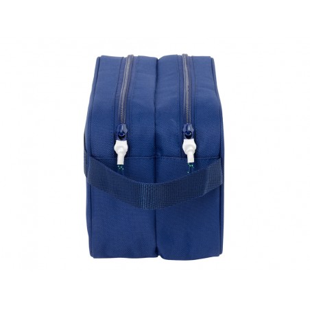 Neceser safta 2 departamentos adaptable a carro fc barcelona navy blue 150x260x125 mm