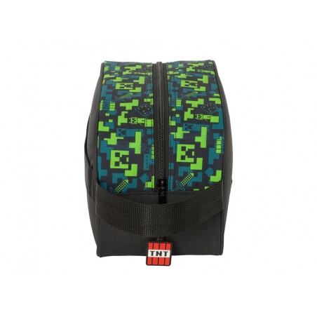 Neceser safta 1 asa adaptable a carro minecraft tnt 150x260x120 mm