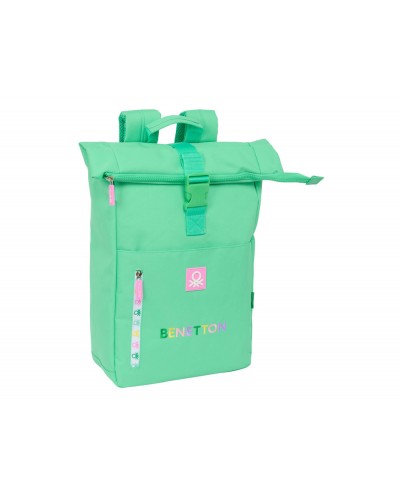 Mochila safta solapa para portatil 156 benetton mint 420x280x130 mm