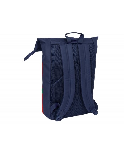 Mochila safta solapa para portatil 156 benetton flag 420x280x130 mm