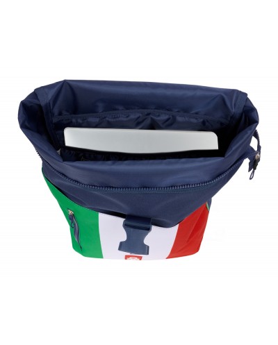 Mochila safta solapa para portatil 156 benetton flag 420x280x130 mm