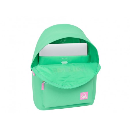 Mochila safta para portatil 141 benetton mint 410x310x160 mm