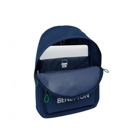 Mochila safta para portatil 141 benetton green 410x310x160 mm