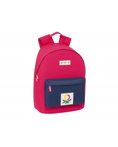 Mochila safta para portatil 141 benetton cherry 410x310x160 mm