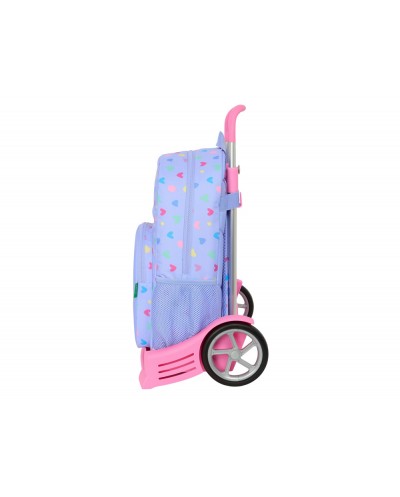 Mochila safta mod 876 con carro evolution benetton lila 460x300x140 mm