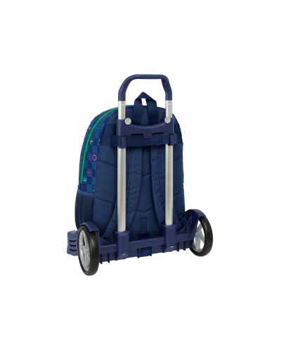 Mochila safta mod 876 con carro evolution benetton damero 460x300x140 mm