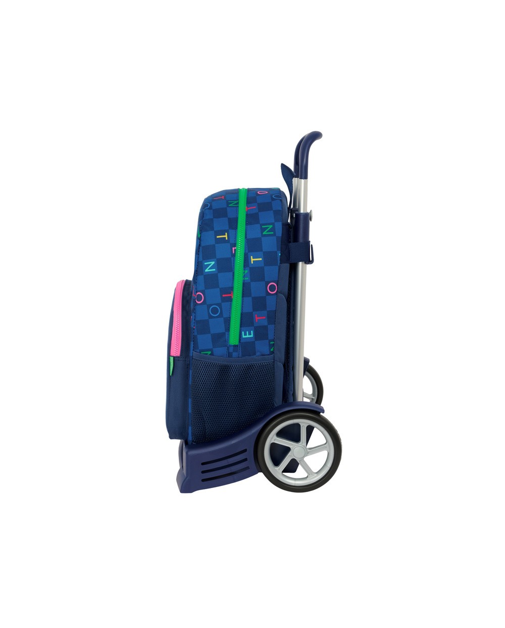 Mochila safta mod 876 con carro evolution benetton damero 460x300x140 mm