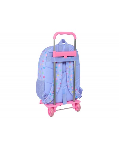 Mochila safta mod 876 con carro 905 benetton lila 460x300x140 mm