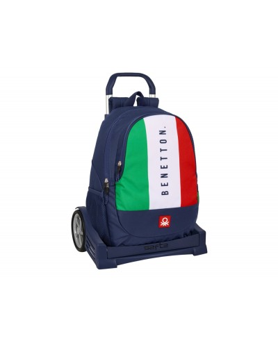 Mochila safta mod 665 con carro evolution benetton flag 440x320x160 mm