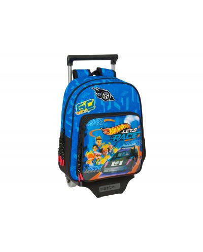 Mochila safta mod 524 con carro 705 hot wheels let s race 330x270x100 mm