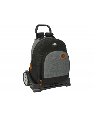 Mochila safta mod 305 con carro evolution reciclado blackfit8 old school 420x320x150 mm